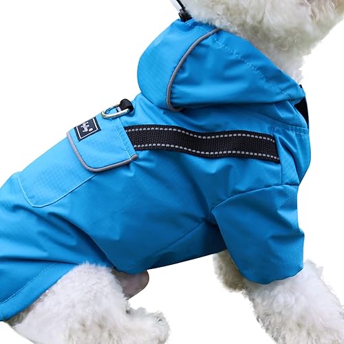 Impermeable prémium para perro con capucha para perros extra pequeños, chaqueta impermeable para deportes al aire libre, impermeable para cachorros