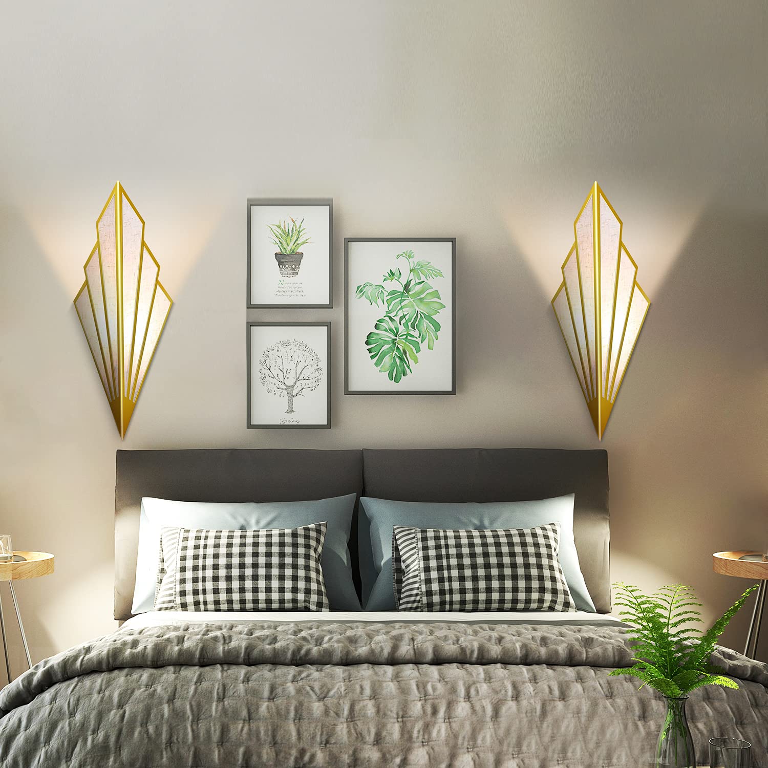 Lampada da parete moderna, minimalista E14, supporto Art Deco (lampadina non inclusa)