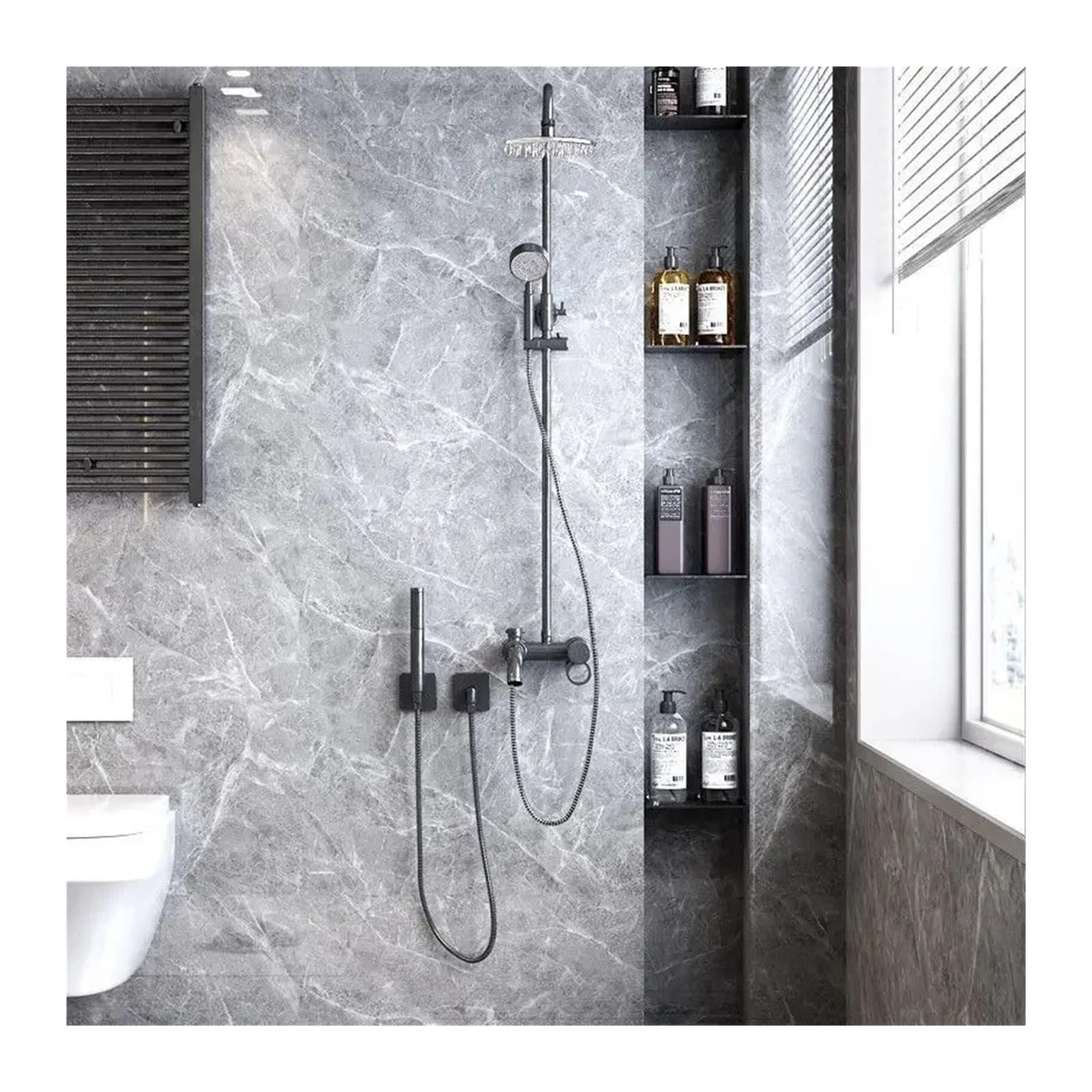 Foelanne Color4 Back Self Adhesive Wallpaper, Marble Contact Paper Vinyl Self-Adhesive Wallpaper Multicolor Multiple Sizes(,40Cm X 100Cm)
