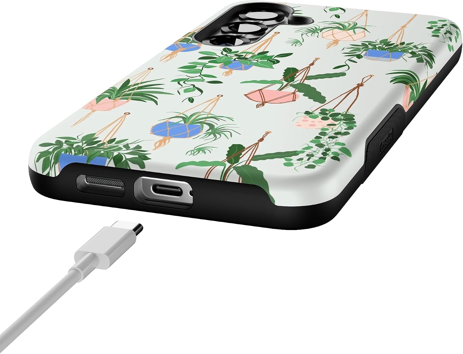 Casely Galaxy S25 Plus Case | Hanging Around | Potted Plants Floral | Bold Protective Design | Compatible with MagSafe