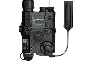 ACTIONUNION Airsoft PEQ-15 Pro IR Laser + UHP Visible Green Laser + White LED Flashlight