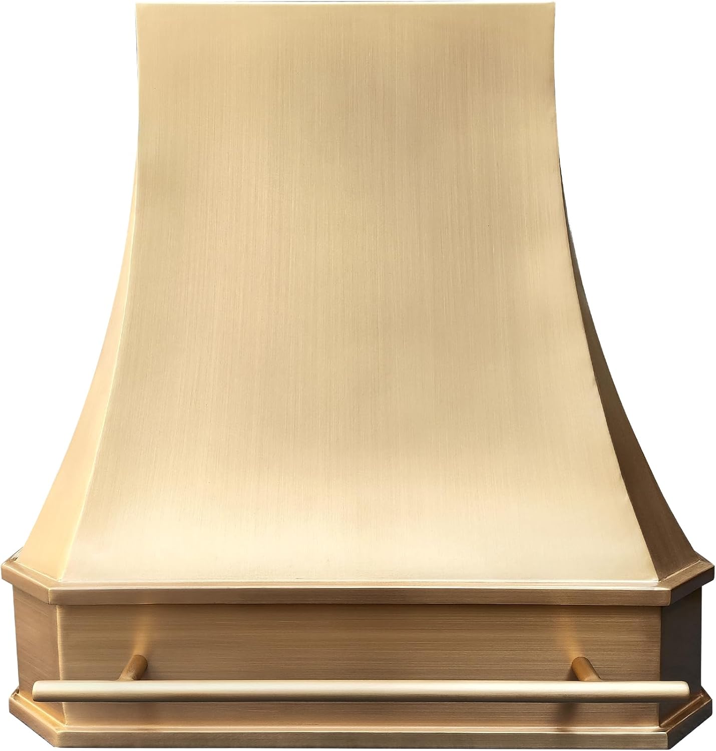 SINDA Classic Brass Range Hood with High Airflow Cenrtifugal Blower, Stainless Steel Vent with Liner and Internal Motor, Baffle Filter,SD-BSRH-7 301821W, 30"W x21"D x18"H, Wall Mount