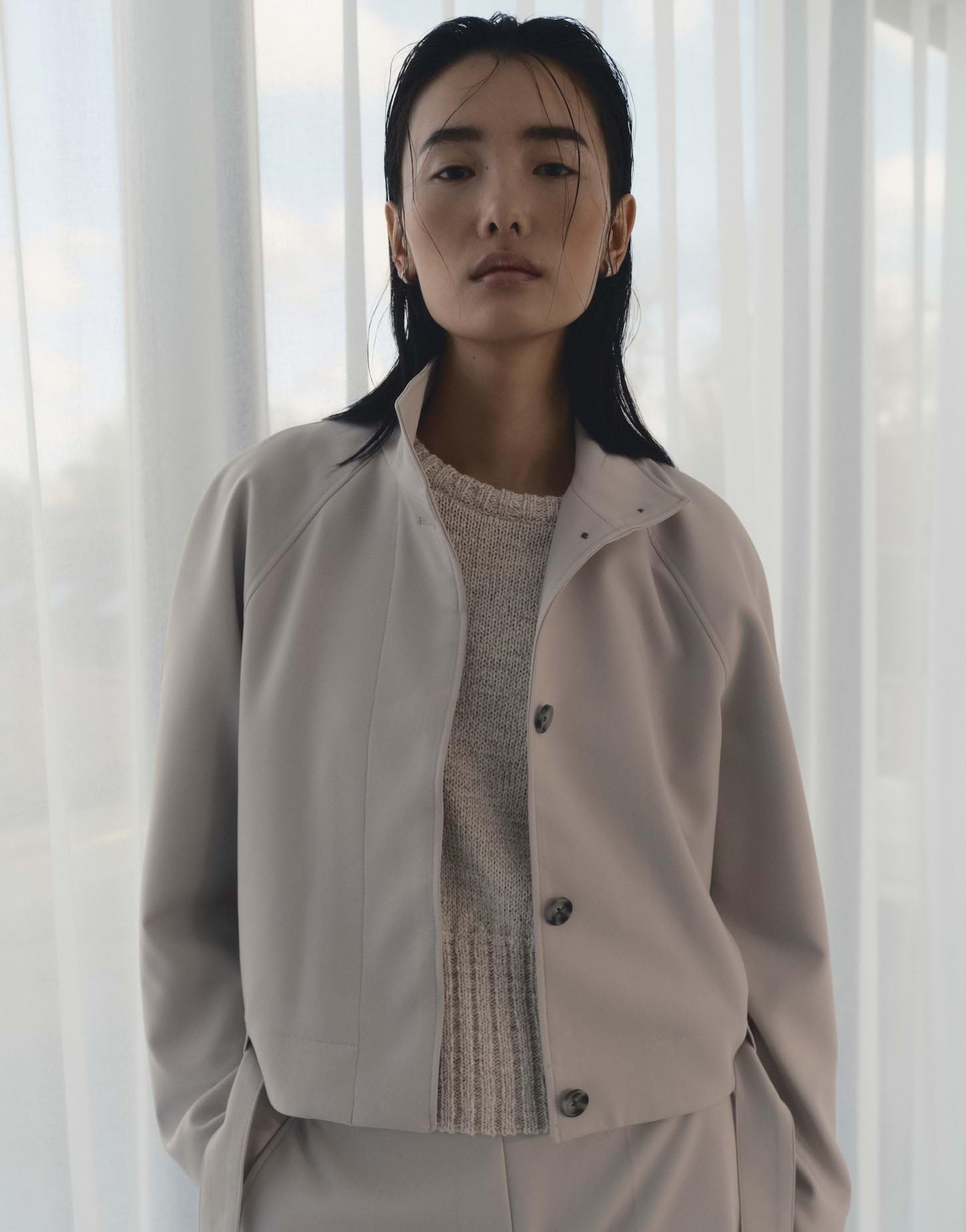 someday Damen Jacke | Blouson im Bikerstil mit Gürtel Regular Fit