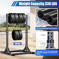 Vista 3 de AFFLUENT Power Tower - Barra de dominadas ajustable de pie, barra de dominadas para gimnasio en casa, estación de torre de dominadas multifunción