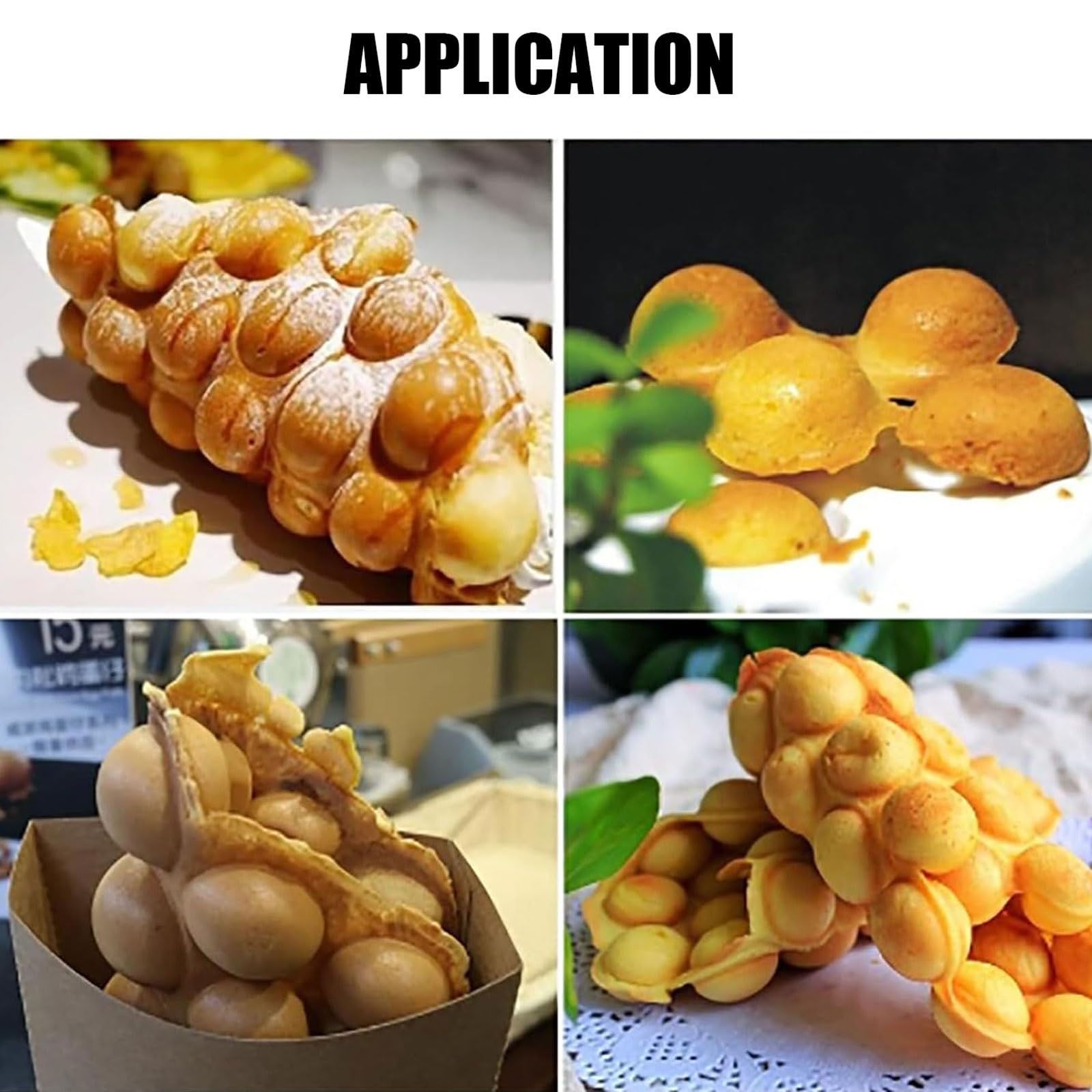 Macchina soffiatrice per Waffle, soffiatrice Automatica per Waffle da 30 W, Ventola di Raffreddamento e modellatrice per Waffle e frittelle di Uova.