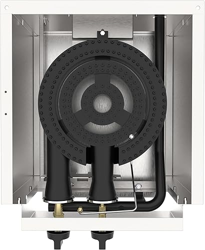 Miniatura 4 de Estufa de wok comercial de quemador único con gabinete de almacenamiento, 90,000 BTU de hierro fundido resistente, gas natural/propano, olla