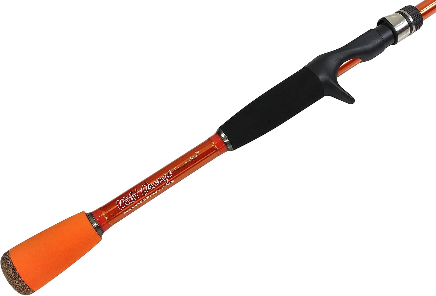 Carrot Stix Wild Wild Orange Casting Fishing Rod W/Semi Micro Guides