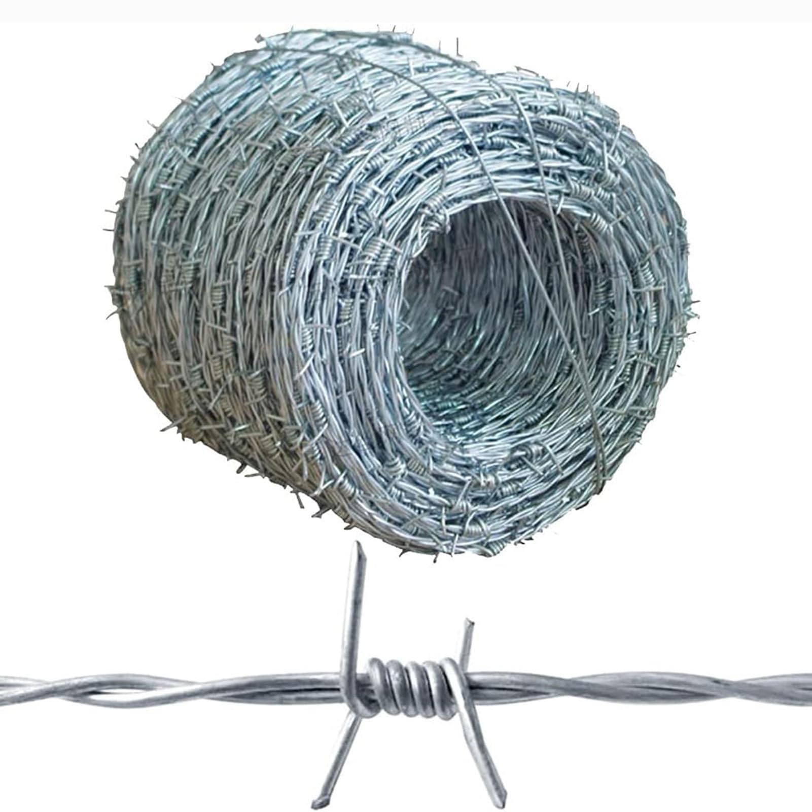 Fil barbelé acier galvanisé 2,2 mm 30 m avec barrière mécanique anti-rongeurs jardin