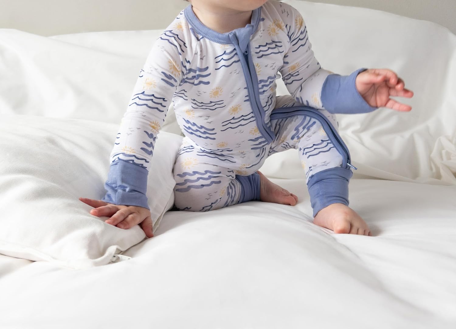 Viscose derived from Bamboo 2-Way Zipper Pajama, Baby & Toddler Footed Romper PJ