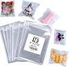 400 PCS Clear Flat Cellophane Treat Bags with 3x5,4x6,5x7,2x10,Treat Bags with Ties are Good for Pretzel Rods,Bakery, Cookies, Candies,Dessert.