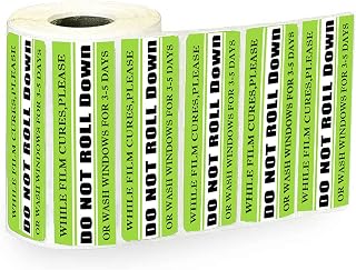 5x1 inch DO NOT ROLL Down Warning Stickers Labels ,Do Not Roll Down Text Caution Labels for Car Window Switch Tape Warning (500 Pcs)