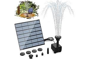 AISITIN Solar Water Fountain Pump Kit: Illuminate Your Water Feature with Sunshine