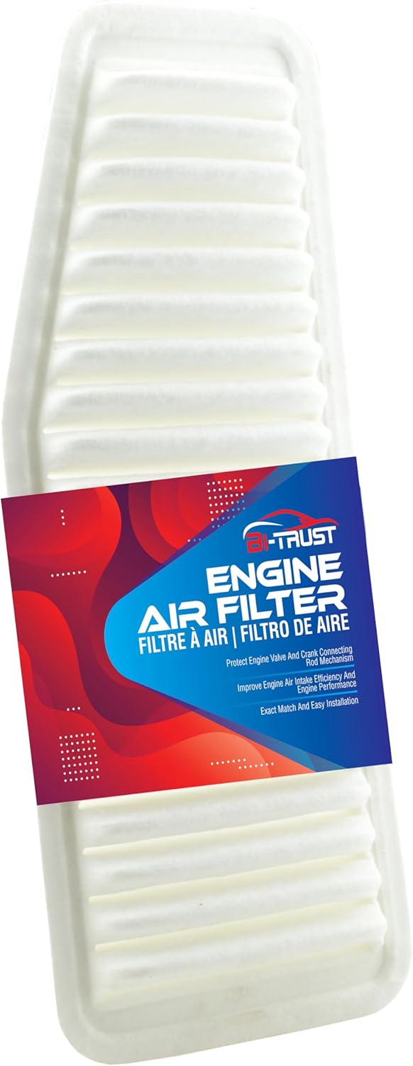Engine and Cabin Air Filter Combo for Toyota RAV4 2001-2005 L4 2.0L 2.4L | Synthetic Engine Filter & Carbon Cabin Filter | Replaces 17801-28010, 88568-52010, CAF1751, CF10139