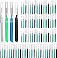 Vista 9 de Patelai 100 piezas de cepillos para limpiador, cepillo interdental, palillo de dientes, cabezal de hilo dental, hilo dental, higiene dental, hilo