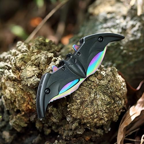 Miniatura 4 de Modelado de murciélagos de color popular, hoja fresca, herramientas de supervivencia al aire libre, suministros de defensa personal de combate,
