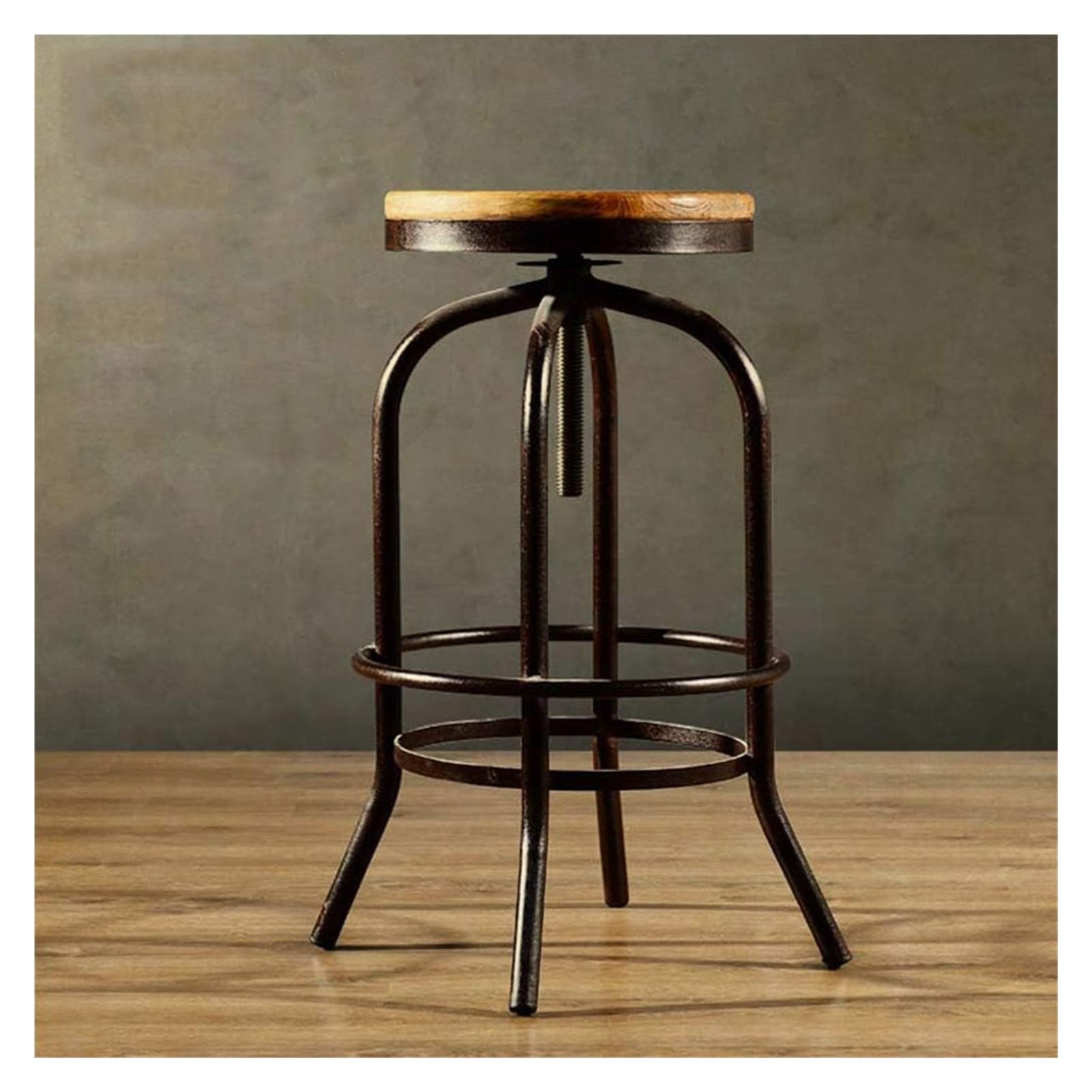 インダストリアルカウンターチェア高さ調節ビンテージアンティーク回転椅子工業系 Amazon｜カウンターチェアー ヴィンテージ インダストリアル