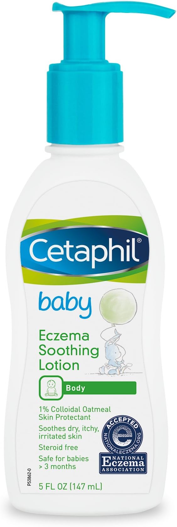 Cetaphil Baby Eczema Soothing Lotion, Colloidal Oatmeal, Paraben Free, Hypoallergenic, Dry Skin, 5 Fluid Ounce