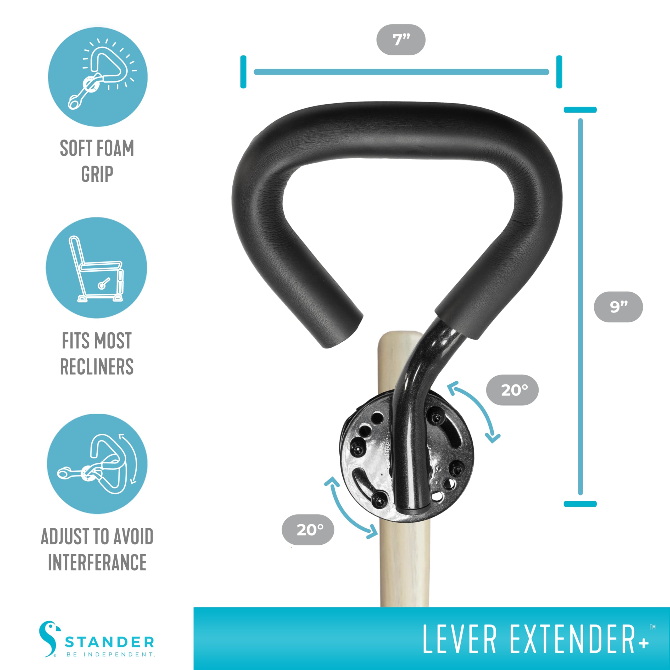 Recliner Handle Extender, Recliner Lever Extender For Lazy Boy, Heavy ...