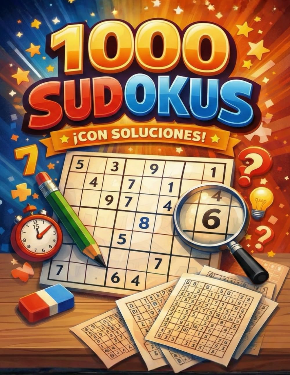 1000 Sudokus ¡CON SOLUCIONES!