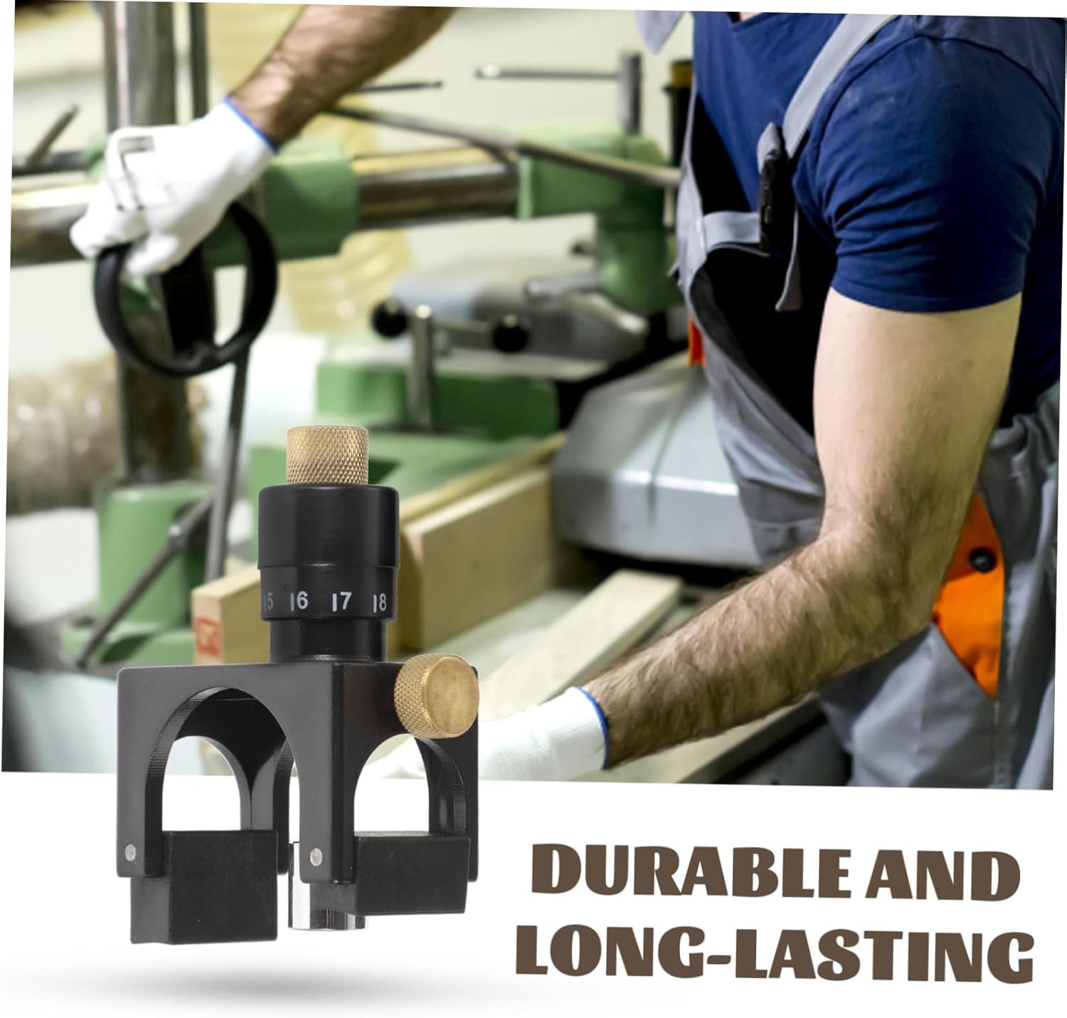 BESTonZON Magnetic Planer Blade Adjustment Tool Durable Woodworking Gauge Setter for Flat Planers Lightweight and Ergonomic Design for Precision Woodworking Projects