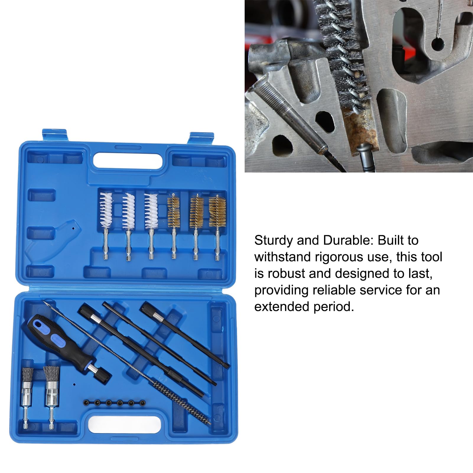 Fydun Kit de Nettoyage de Siège D'injecteur, Construction Robuste, Haute dureté, Universelle pour L'entretien des Véhicules