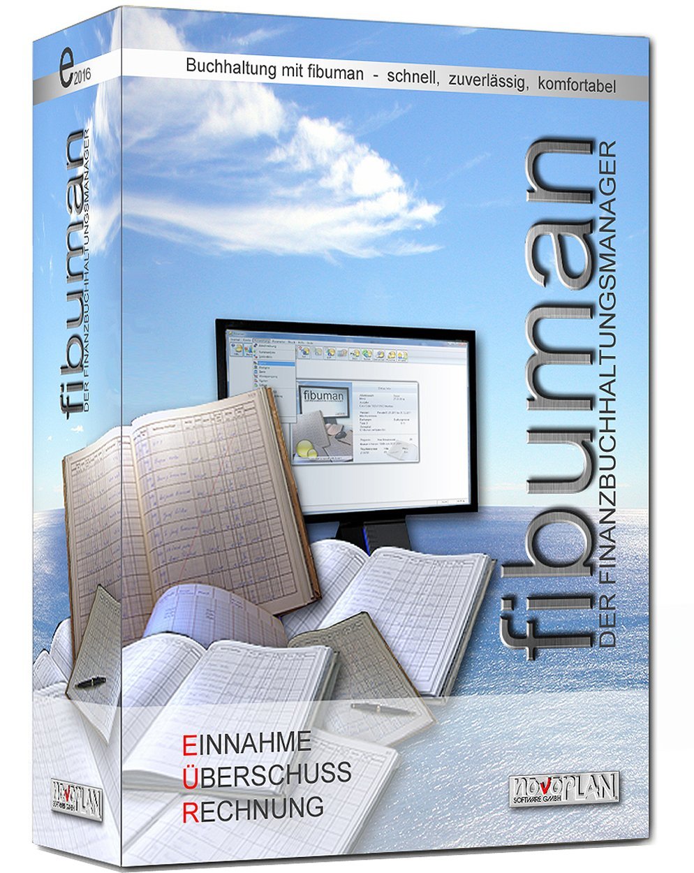 fibuman e mit eFaModul - Jahresversion 2026 - Komplettpaket Einnahme-Überschuss-Buchhaltung mit elektronischer Datenübertragung der Umsatzsteuer-Voranmeldung - Windows