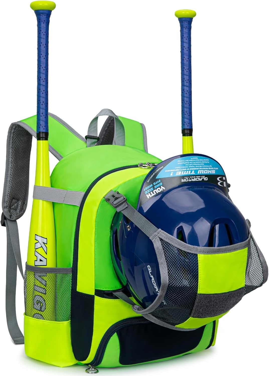 2026 Youth Baseball & Softball Bag | Ultra-Light Tball Backpack with Shoe Compartment & Helmet Holder | Skin-Soft Fabric