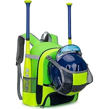 KAVIGOR 2026 Youth Baseball & Softball Bag | Ultra-Light Tball Backpack with Shoe Compartment & Helmet Holder | Skin-Soft Fabric