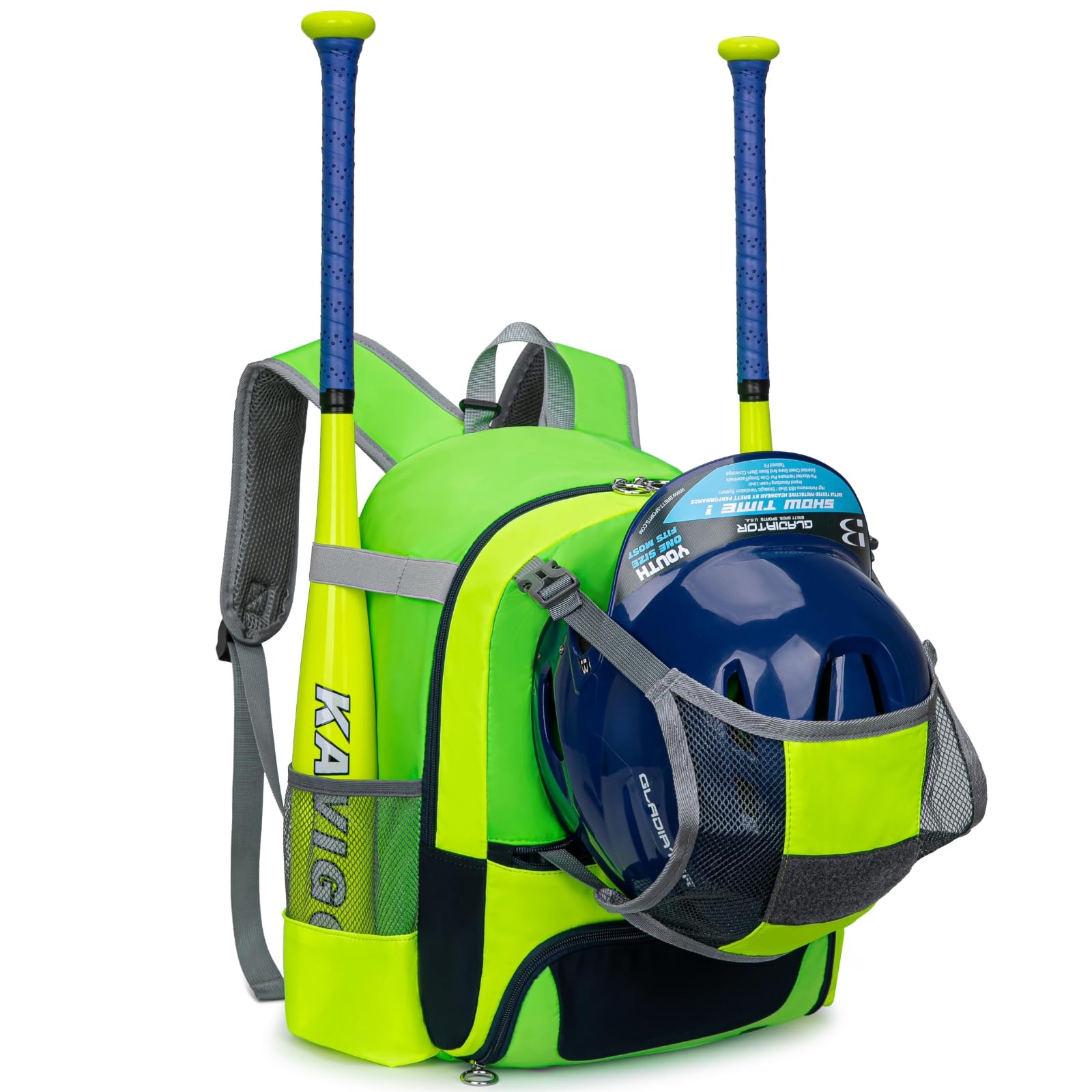 2026 Youth Baseball & Softball Bag | Ultra-Light Tball Backpack with Shoe Compartment & Helmet Holder | Skin-Soft Fabric