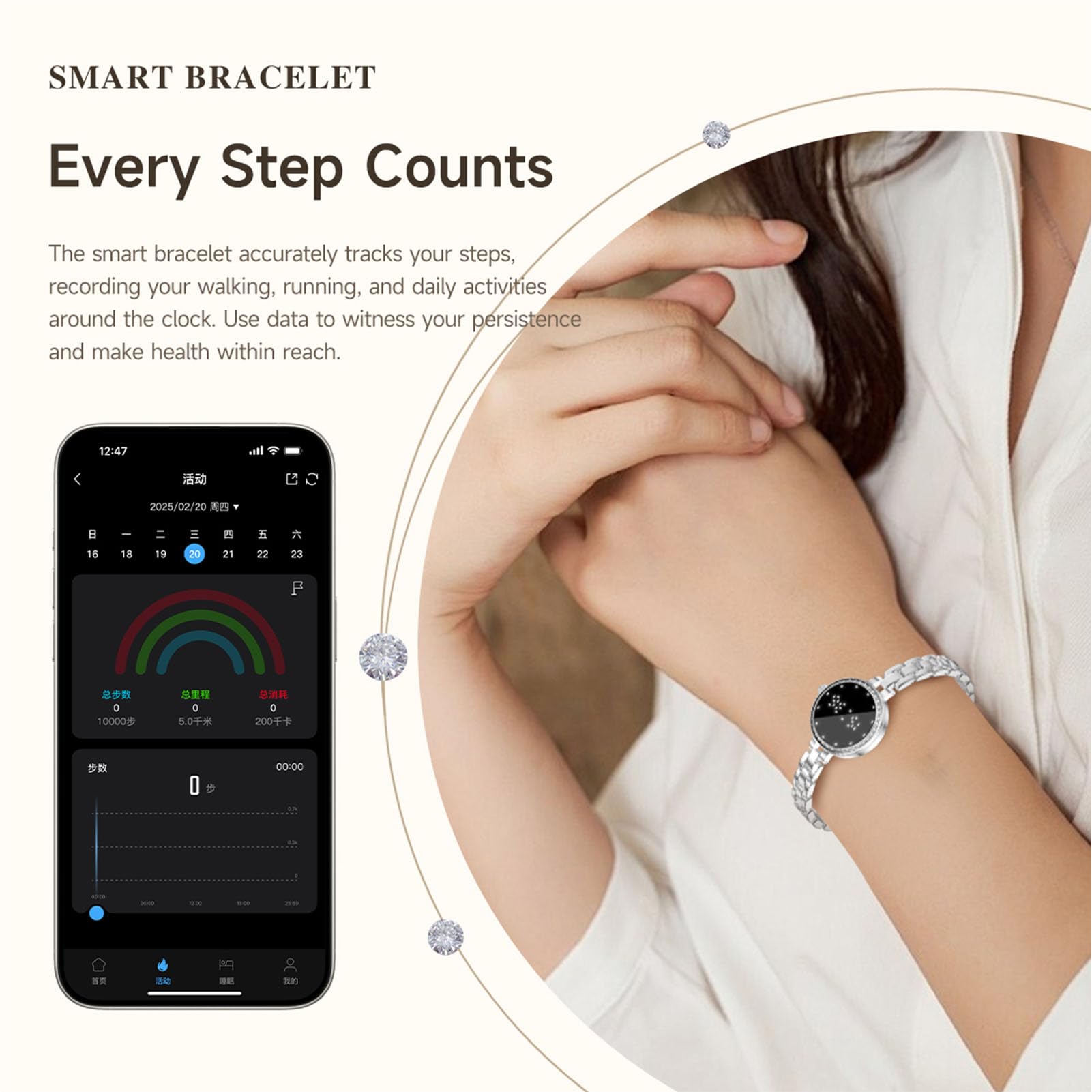 findtime Fitness Tracker d'Activité Bracelet Intelligent Podomètre Bracelet Connecté Montre Bracelet Sport Podometre Marche Pas et km