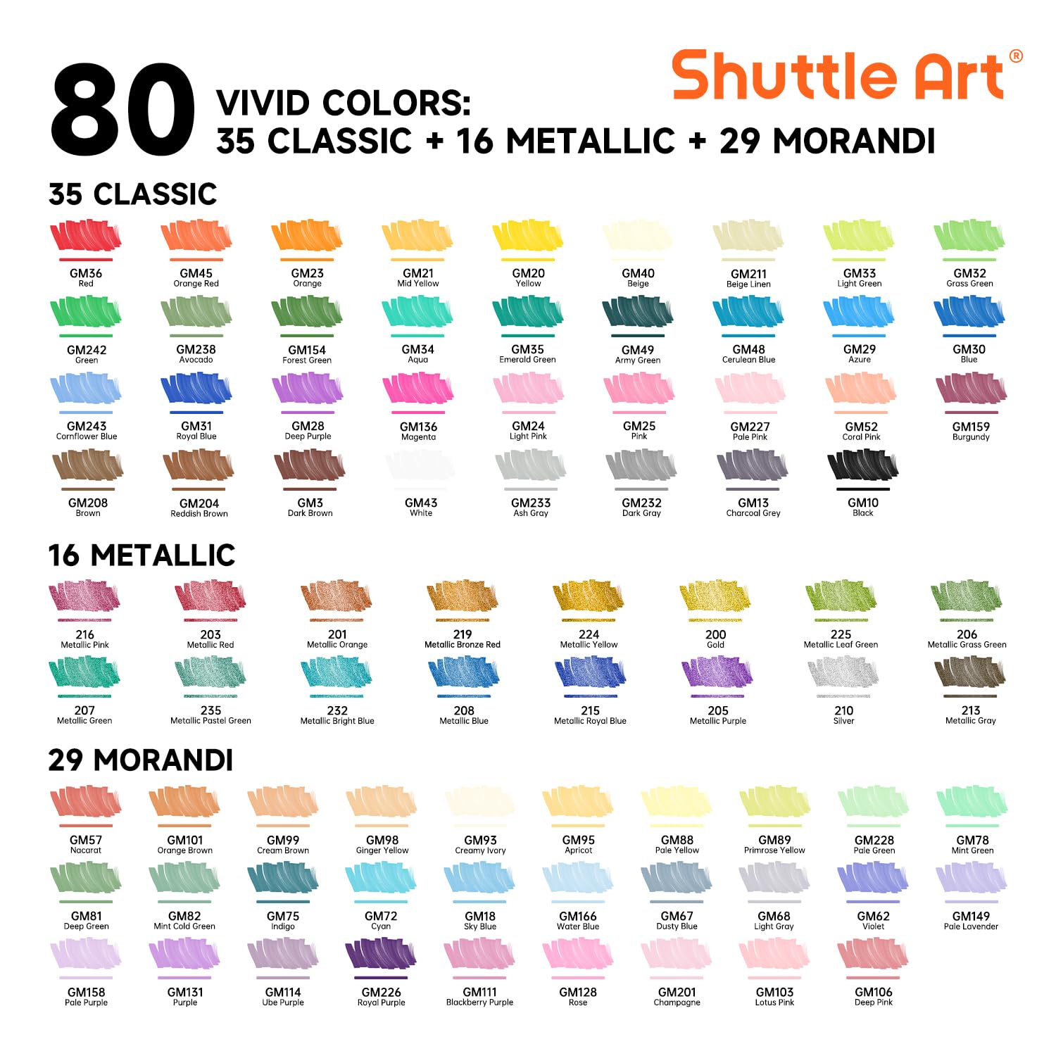 Shuttle Art Set di 80 pennarelli acrilici a doppia punta, punta fine e pennello, per pittura su roccia, ceramica, legno, tessuto, vetro, per adulti, per Natale e Pasqua