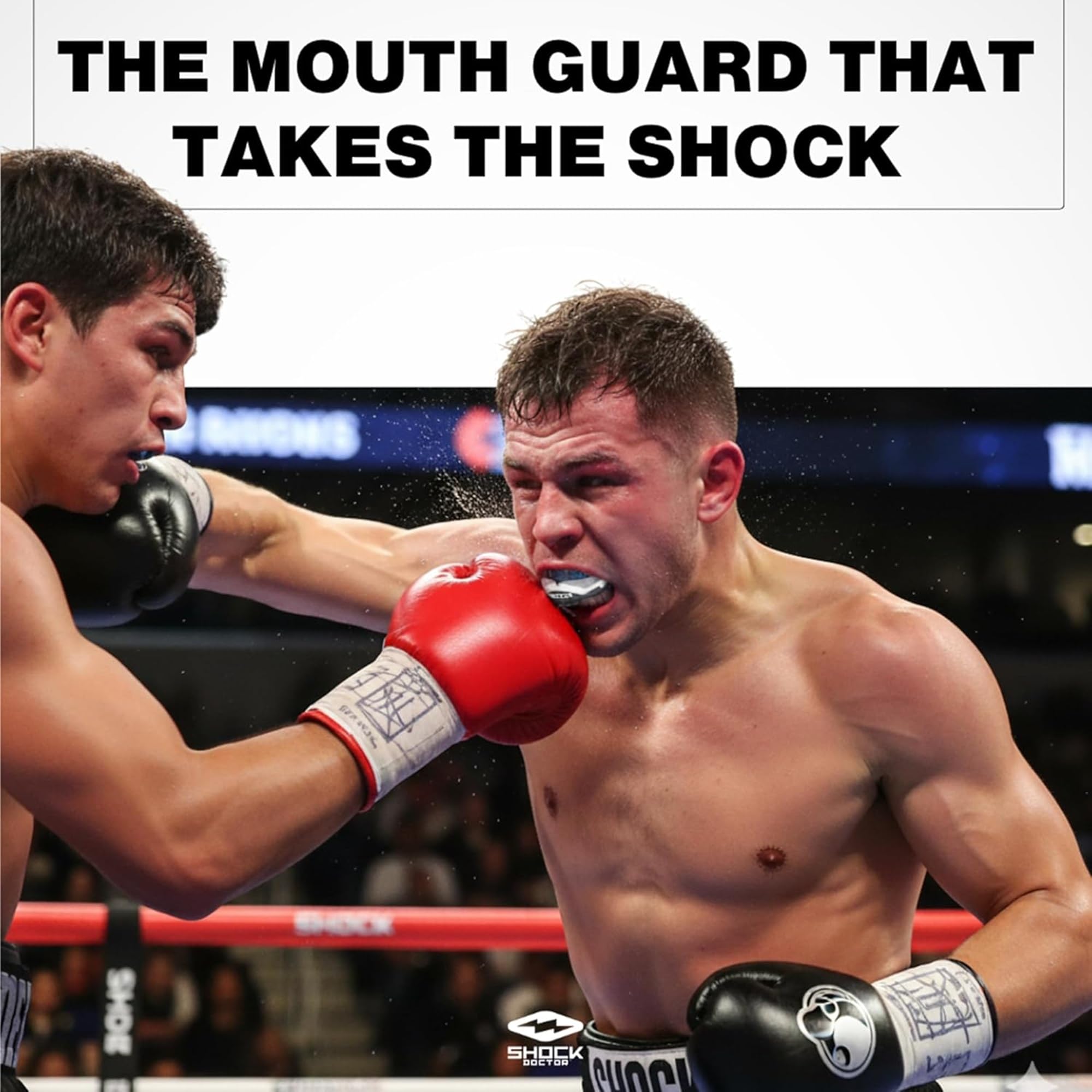 Shock Doctor Ultra ochraniacz na zęby i usta 2 sztuki z motywem MMA boks hokej na lodzie Muay Thai Jiu Jitsu
