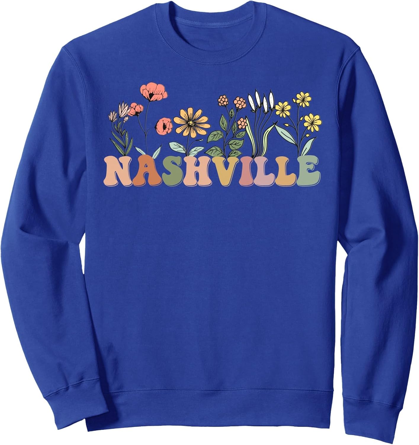 Wildflower Nashville Tennessee Country Music Retro Nash City Sweatshirt