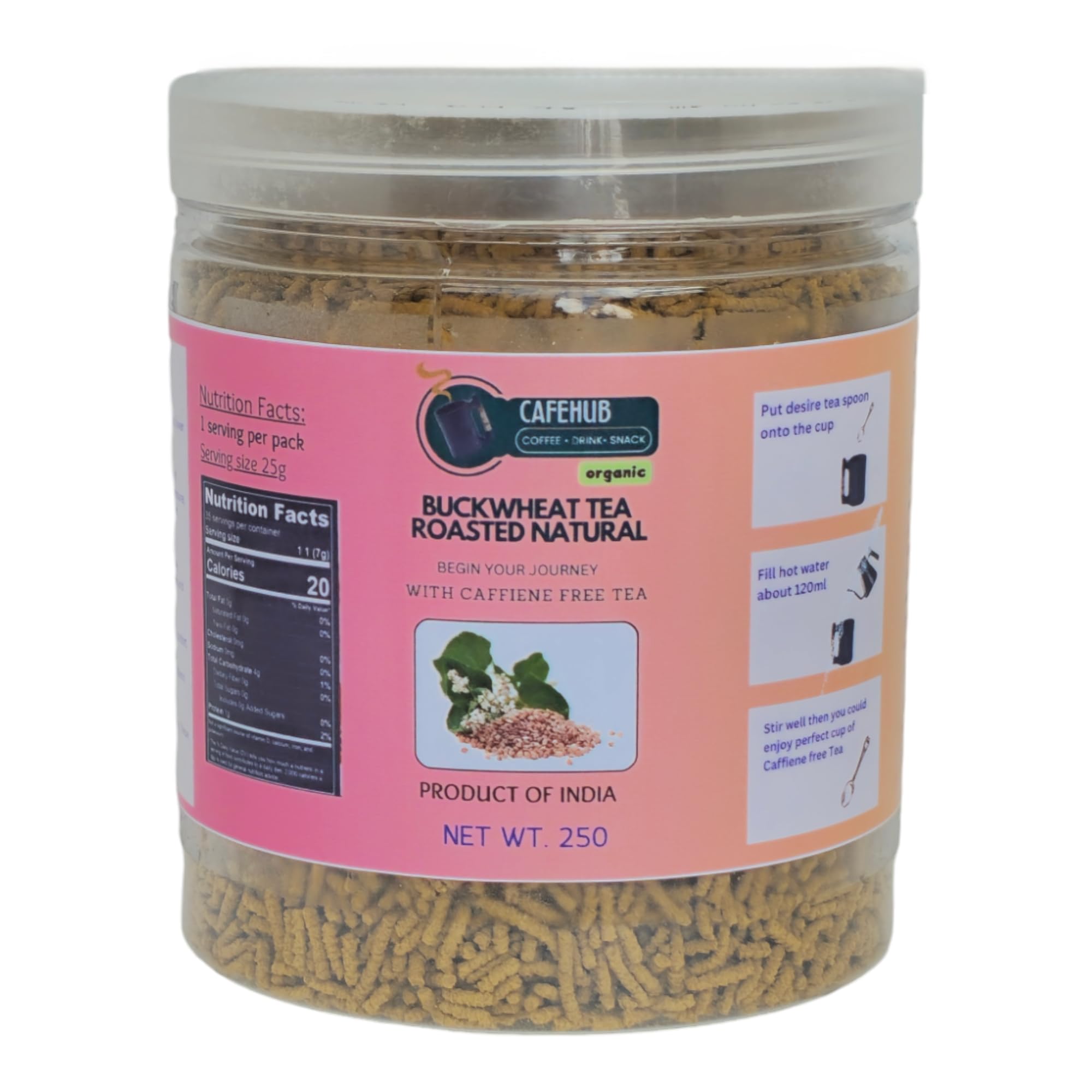 Caffeine-free, Non Caffeine, Buckwheat Tea, Roasted Natural Tartary Buckwheat Tea (ROASTED) (B0D4LFDRZ3) Amazon Price History, Amazon Price Tracker