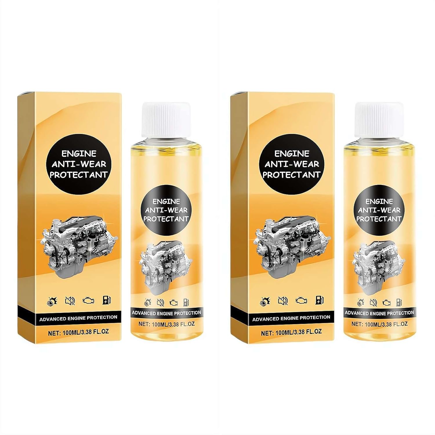 Protetor Antidesgaste para Motor - Aditivo de Óleo Tratamento Antidesgaste, Eficaz e Redutor de Ruído, Economizador de Combustível