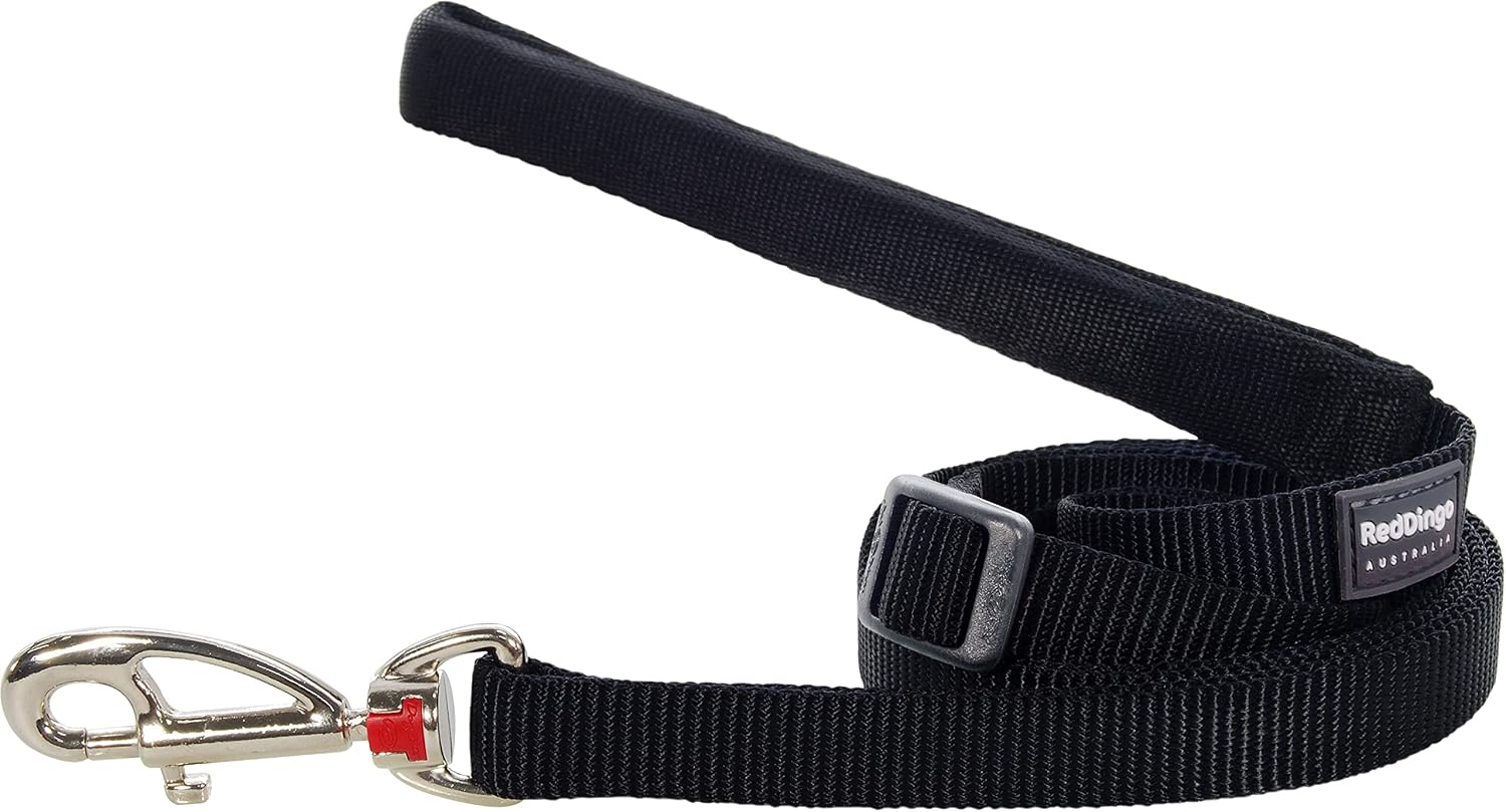 Red Dingo Classic Dog Lead, Small, Black