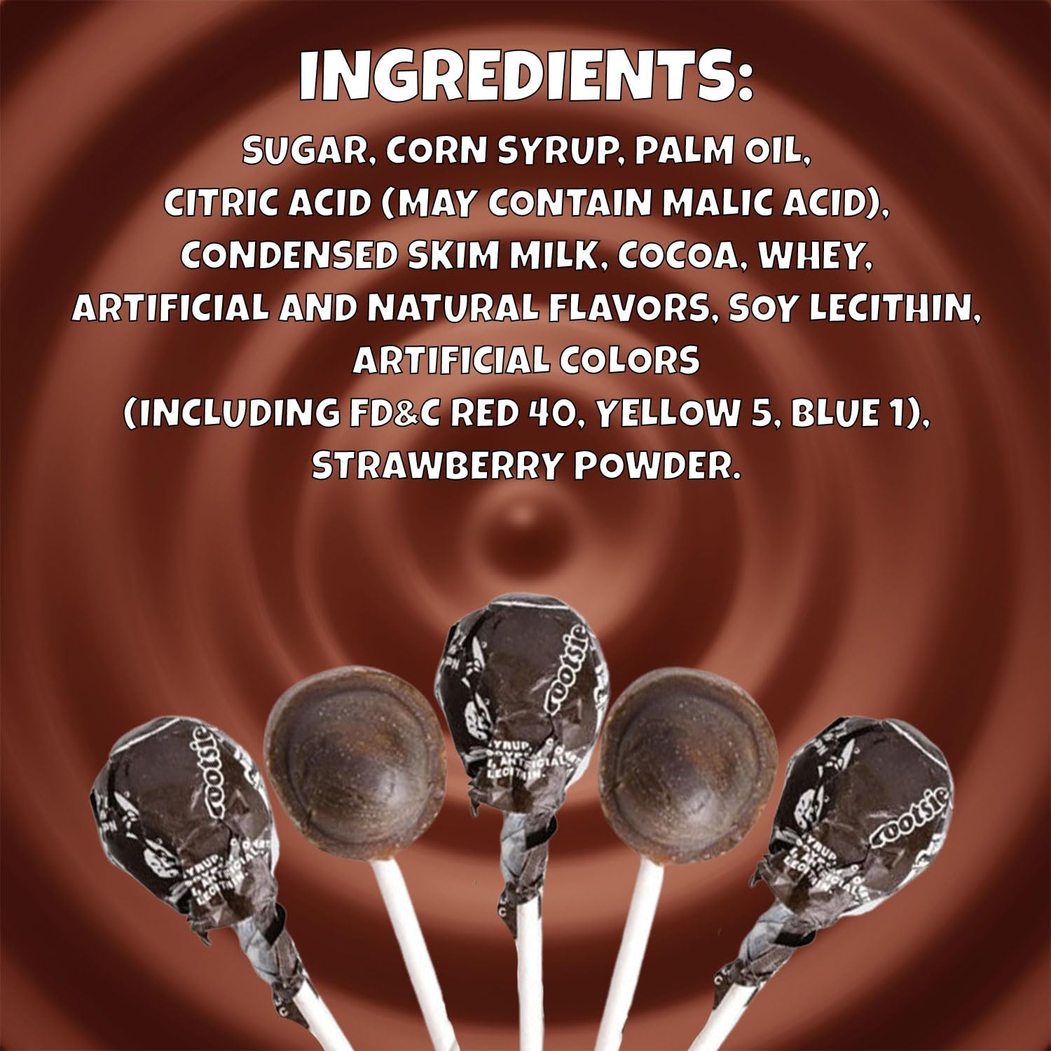 CandyKrave Tootsie Lollipops with Chocolate Flavored Tootsie Roll Center, 50 Pieces, Individually Wrapped Delicious Gluten Free Hard Candy for Pantry, Birthdays, Easter & Christmas (2.5 lbs)