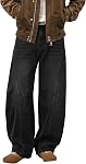 Hommes Jeans Baggy Jambe large Y2K Relaxed Loose Fit Vintage Denim Pantalons Hip Hop Skate Streetwear