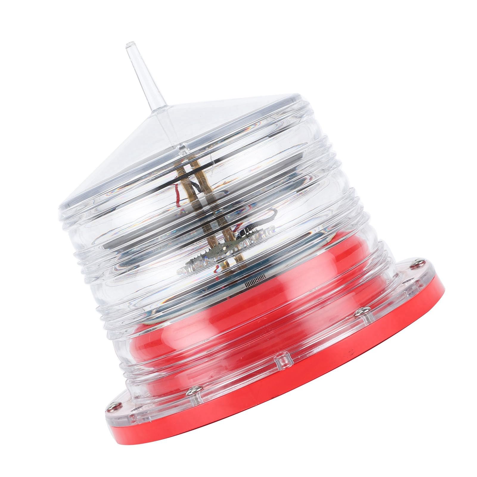 CHICIRIS Faro Solare LED Navigazione Luce Impermeabile IP68 360 Gradi, | Lampada di navigazione a LED solare con faro IP68 Impermeabile Luce rossa lampeggiante a 360 gradi da 1 a 4 miglia nautiche