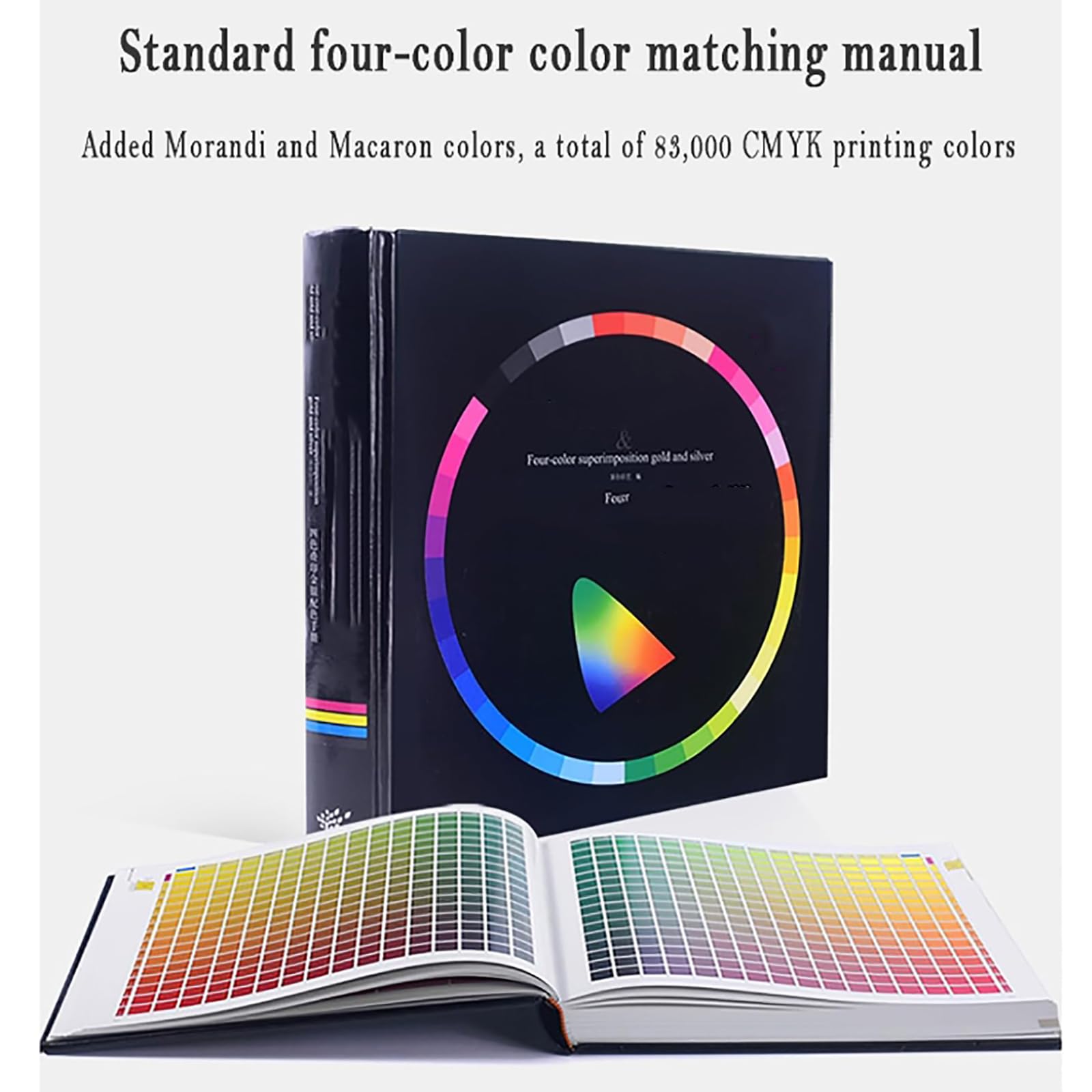 MObyat 4-Farben-Farbabstimmungshandbuch, CMYK-Farbkarte für den Druck, insgesamt 83.234 CMYK-Druckfarben, geeignet für Innenarchitektur, Industrie, Druck und Grafikdesign