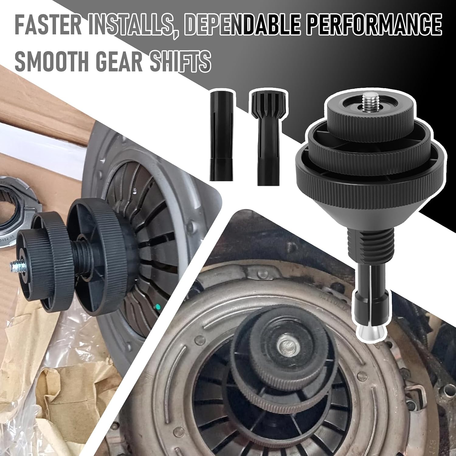 Car Clutch Alignment Tool Kit with 2PCS Expansion Clamps,Alignment Tools Automotive for Single Disc Clutches,Essential Auto Clutch Plate Correction Tool Car Accessories