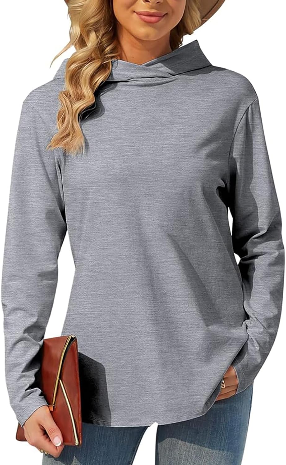 TAIPOVE Women’s Cotton Hoodies: Lightweight Long Sleeve Sweatshirts for Casual Layering and Fashionable Pullover Tops