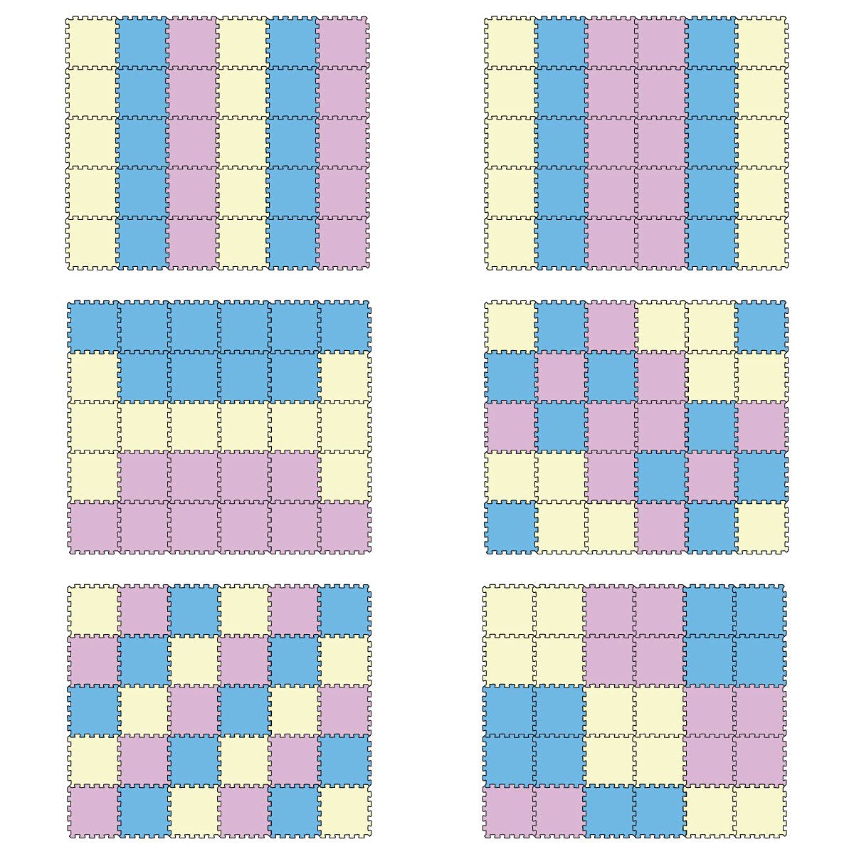 LIttleTom 27 Piezas Alfombra Puzzle para Bebés y Niños - 30x30 Suelo Goma EVA Tapete Juego Infantil