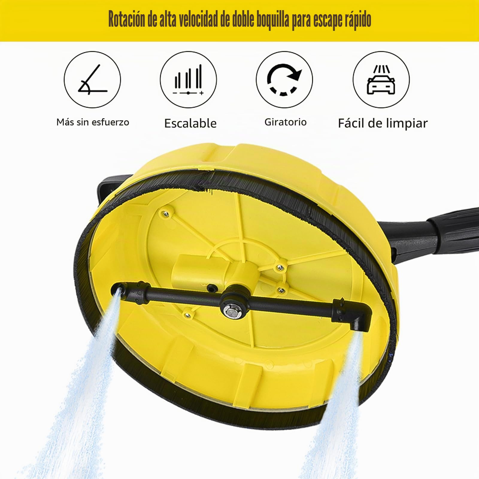 Cepillo rotativo para limpiadora de superficies Karcher K, limpiadora de superficies Kärcher K-serie K2, K3, K4, K5, K6, K7, limpiadora de superficies rotativa (con caja de limpieza)