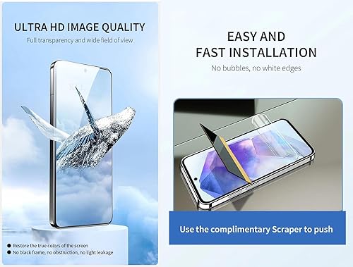 Miniatura 6 de 3 piezas de película de hidrogel a prueba de polvo para Motorola Moto G Power 5G (2024) 6.7 "Protector de pantalla de TPU suave HD Película de gel