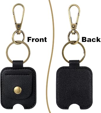 2PCS Broken Car Key Loop Replacement Leather Car Key Cover Cute Keys Covers Caps Fod Protector Keyfob Keychain Holder
