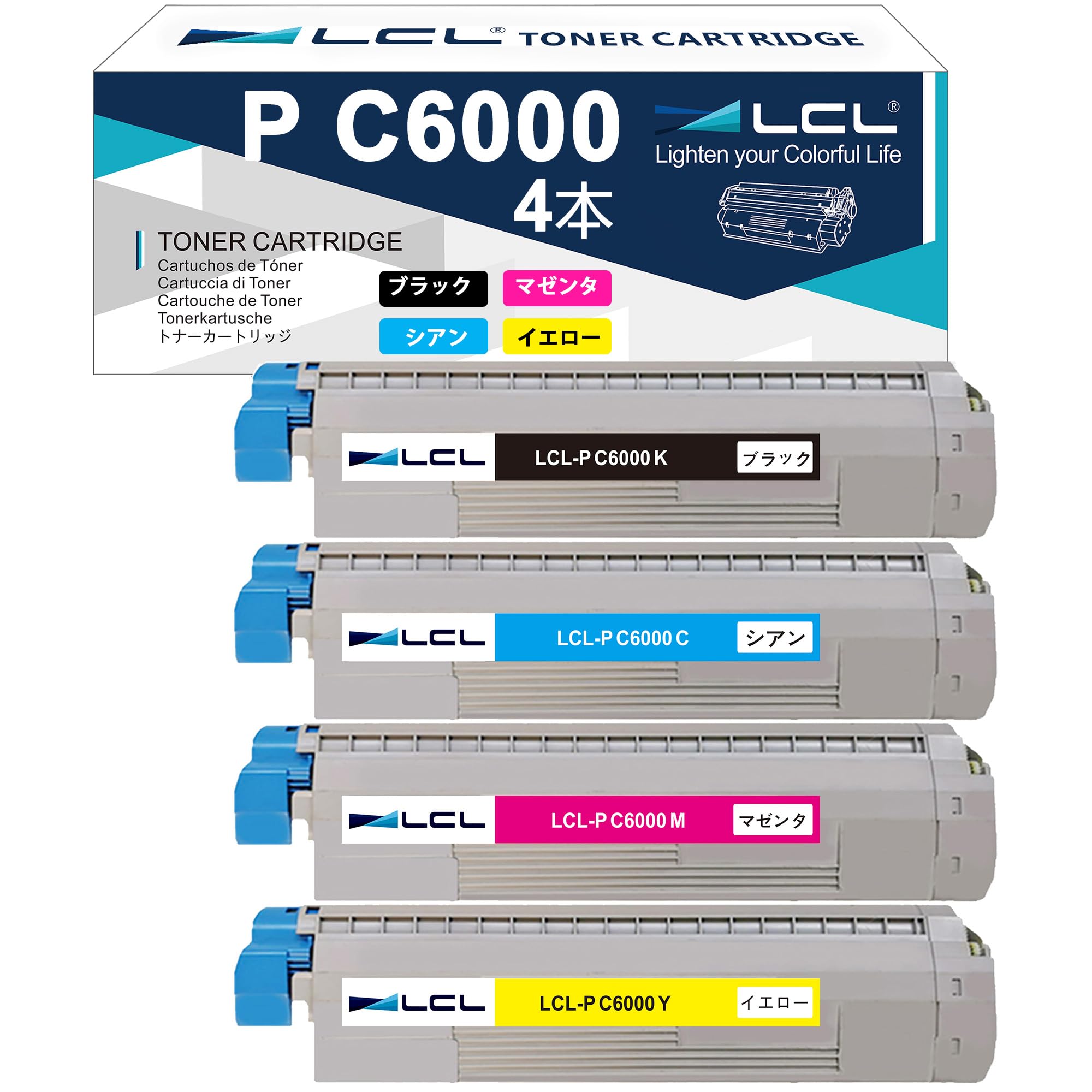Amazon.co.jp: 【Amazon.co.jp限定】LCL リコー用 P C6000L 4色セット
