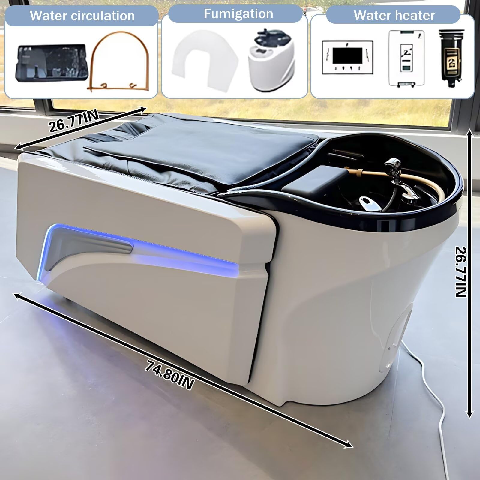 Szampon elektryczny łóżko do masażu do salonu Head Spa