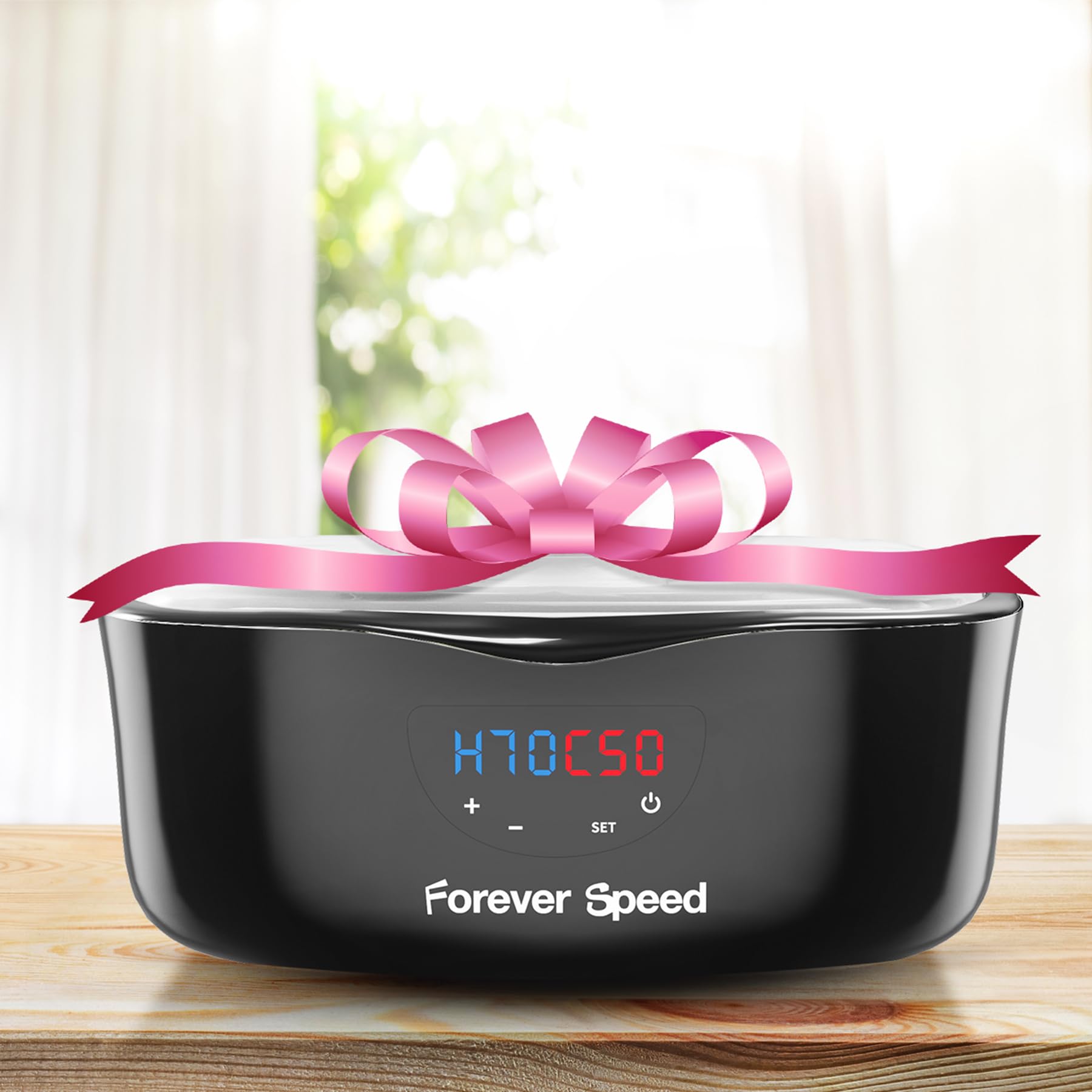 Forever Speed 4L Paraffinbad für Hände und Füße Arthrose, Paraffinbad Wärmer mit Manueller/Auto-Modus Paraffinbad Hände Füße Set mit 1350g Paraffinwachs und Handschuh, 230W