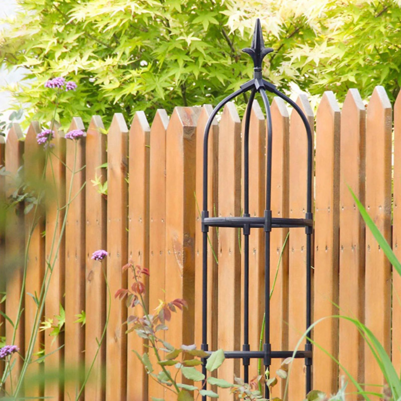 Obelischi Metallici da Giardino Supporto per Piante Rampicanti